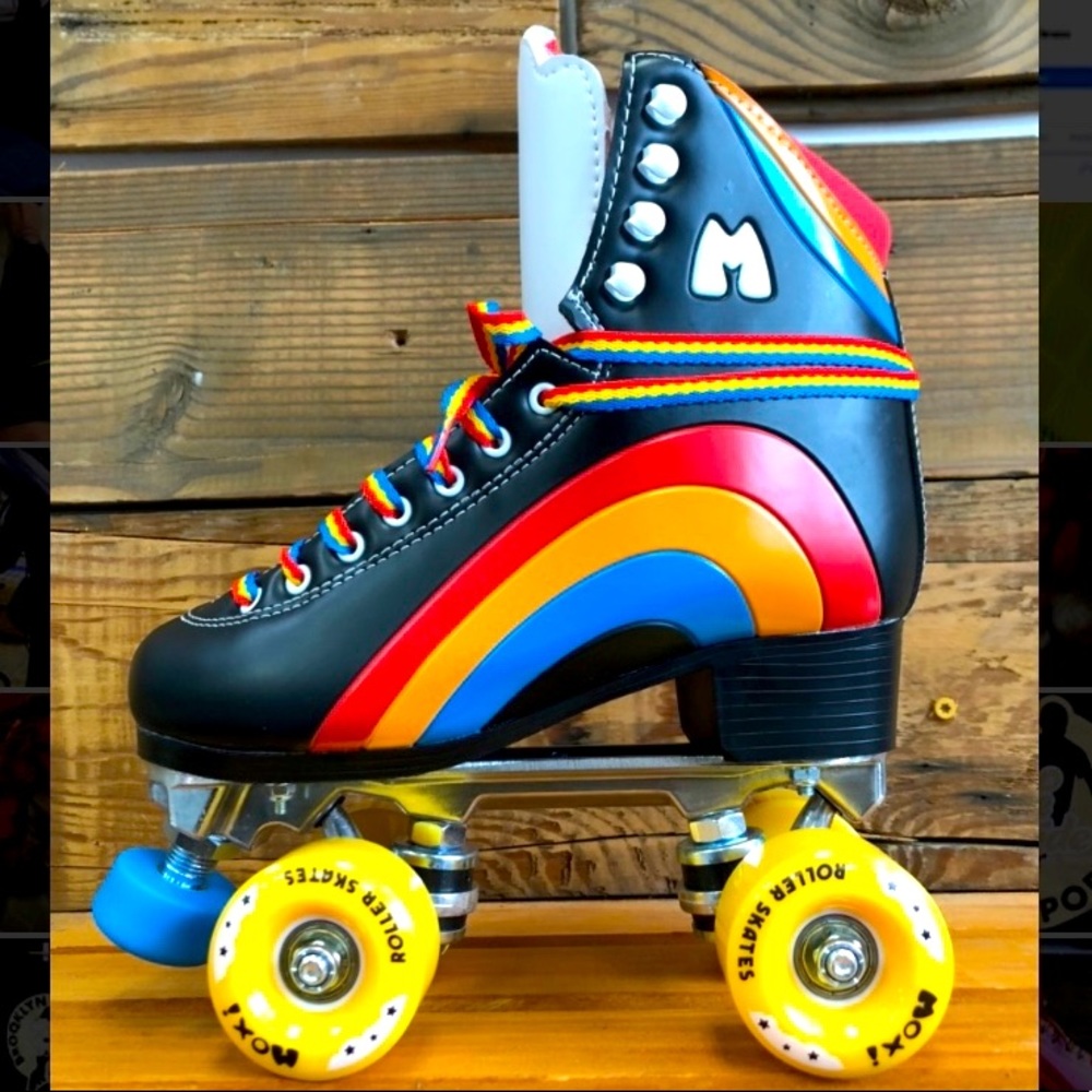 Moxi Rainbow Rider Roller Skates, Black